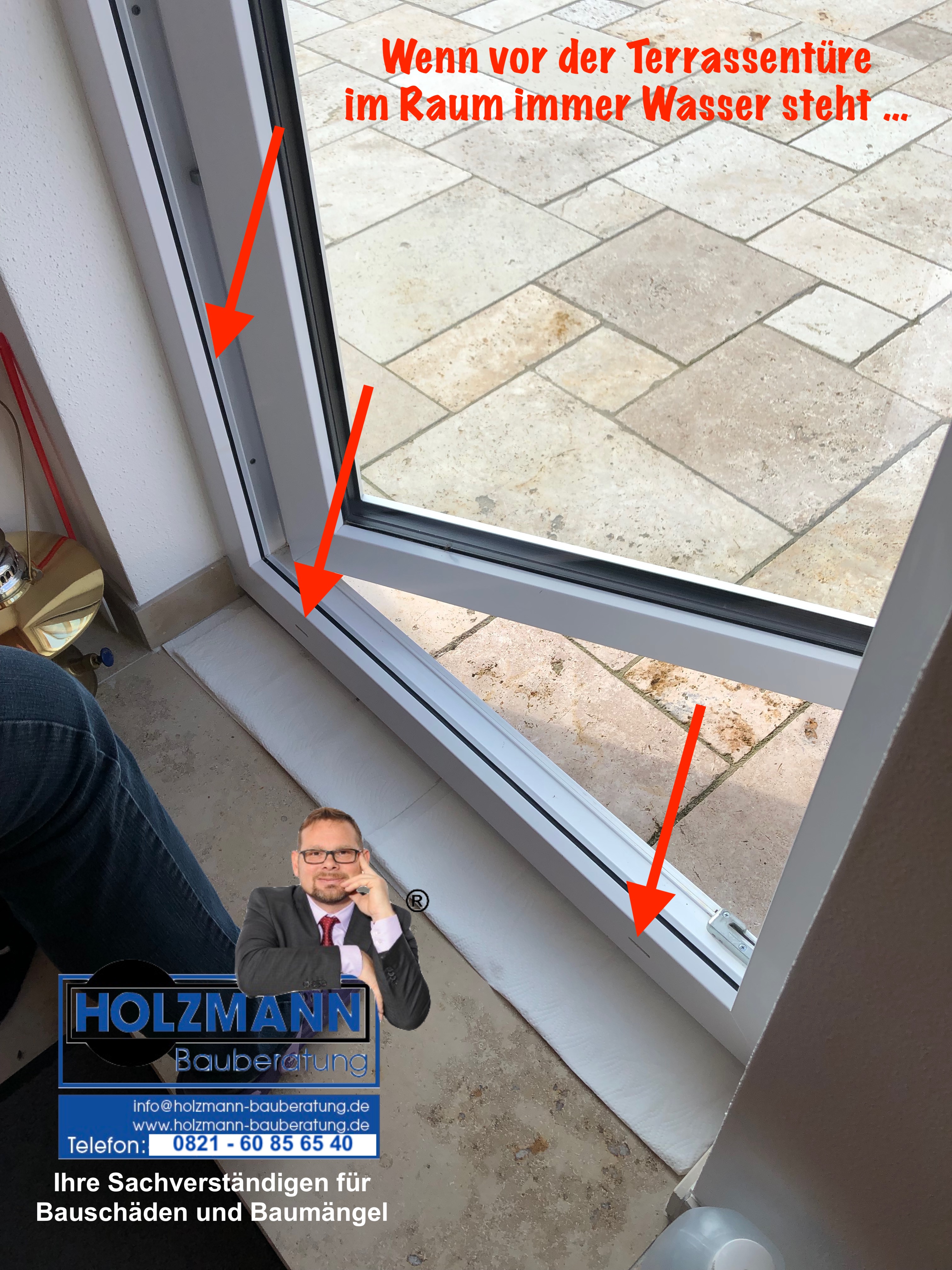 Die Türe zur Terrasse