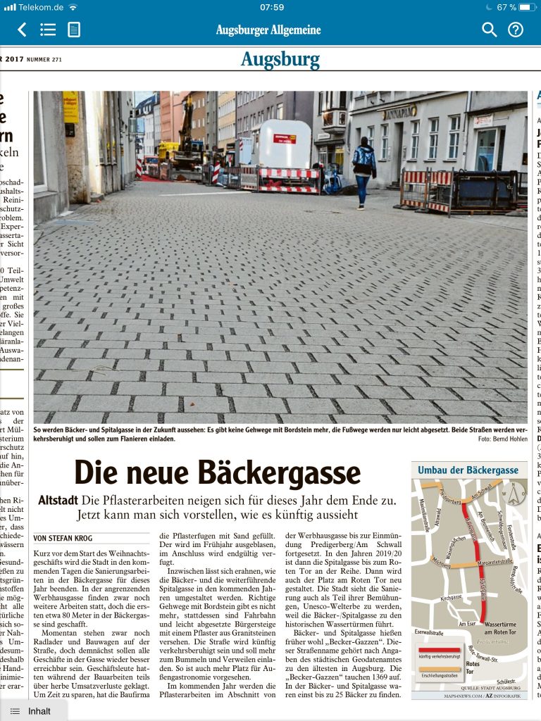 Bäckergasse Augsburg